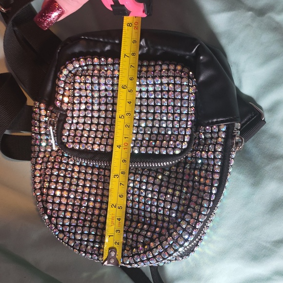 Sparkling Rhinestone Mini Backpack - Picture 3 of 4
